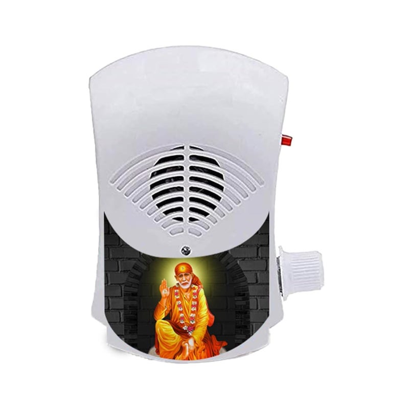 BISMAADH Electric Religious Continuous Mantra Chanting Bell Machine Spiritual Devotional Mantras Pooja Chanting Bell Just Plug & Play (Sai Baba Ji) - Image 1