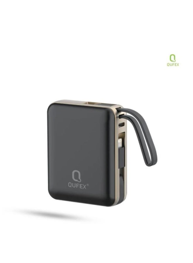 كيفكس شاحن متنقل PD بسعة 10,000mAh مع كيبل تايب سي + كيبل آيفون مدمج قوة الشحن 22,5 واط - Image 4