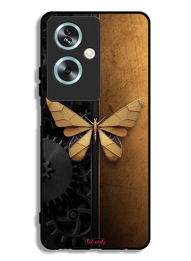 Tolwak Oppo A79 Protective Case Cover Steel Butterfly - Image 1