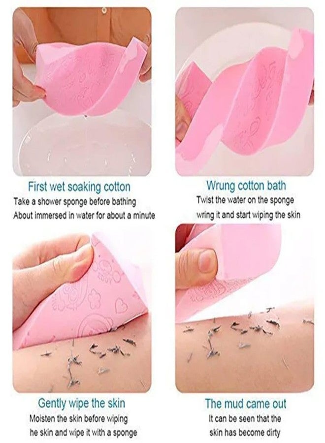 JAGMOOLYA PRODUCTS Baby Bath Scrubber Body Dead Skin Remover Cleaning Shower Brush Sponge Kids (Pack of 1) - Image 3