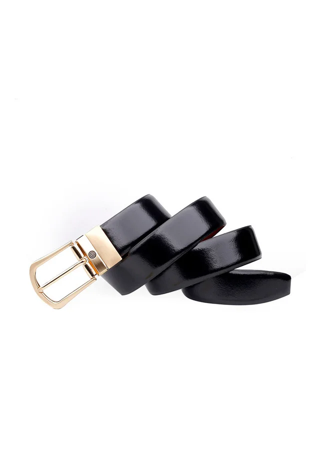 Bacca Bucci  Men's Black Leather Reversible Formal Belt for Men | Best Price UAE