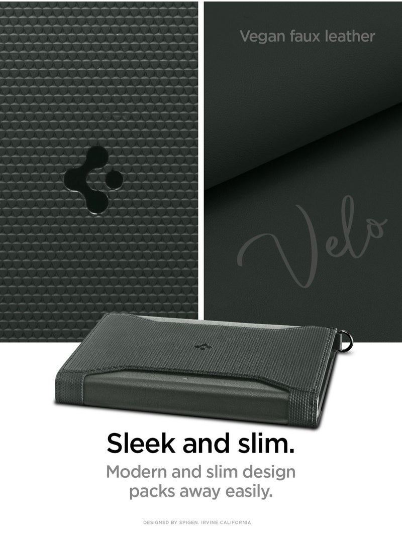 Spigen - Passport Cover Holder Card Wallet Travel Documents Organizer Protector Accessories with RFID Blocking Technology SIM Card Pin Included - Military Green - Image 1