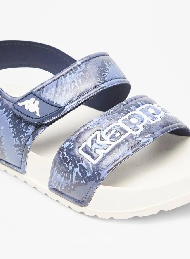 Kappa Boys' Printed Floaters with Hook and Loop Closure