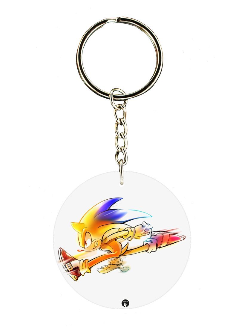 The Sonic Video Game Printed Keychain