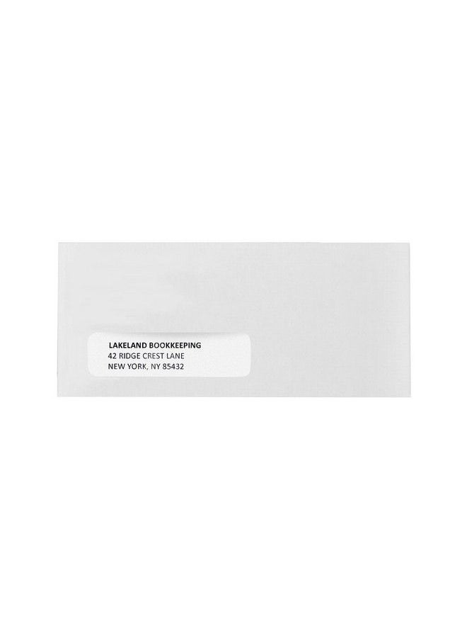 Blue Summit Supplies - 500 No. 10 Self Seal Single Window Security Envelopes Designed For Quickbooks Invoices And Business Statements Computer Printed Checks With Strong Peel And Seal Flap Number 10 Size 4 1 8 X 9 1 2 - Image 1