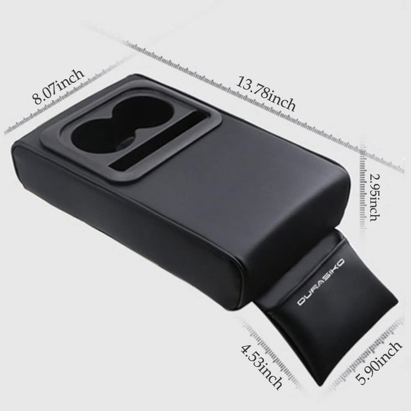 DURASIKO Car Center Console Pad with Cup Holder and Storage Pocket - Image 4