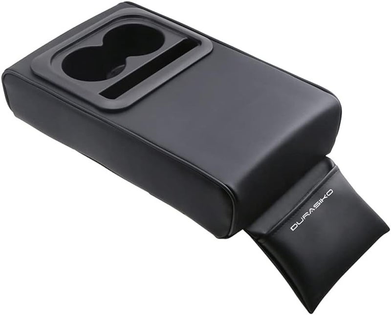 DURASIKO Car Center Console Pad with Cup Holder and Storage Pocket - Image 1
