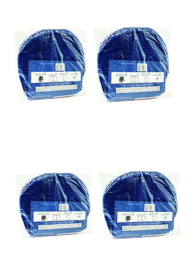 NIBEMINENT 4-Piece Foldable Laundry Basket Blue 40x40x70cm - Image 2