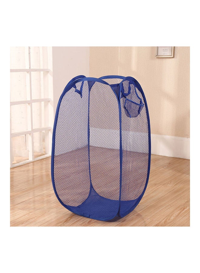NIBEMINENT 4-Piece Foldable Laundry Basket Blue 40x40x70cm - Image 4