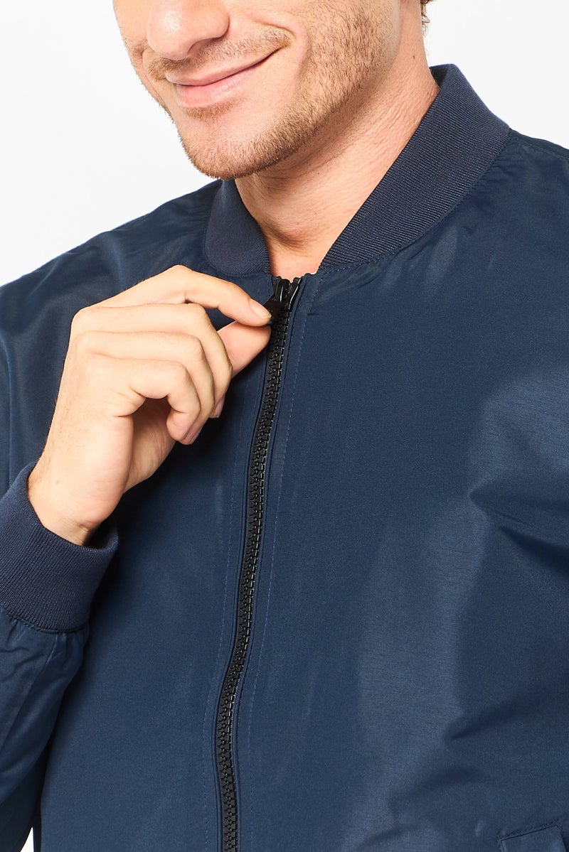 Michael Kors Men Plain Parka Jacket, Navy - Image 4