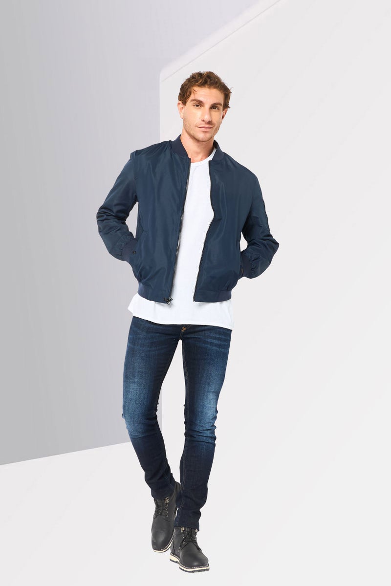 Michael Kors Men Plain Parka Jacket, Navy - Image 3