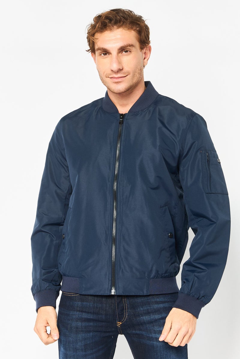 Michael Kors Men Plain Parka Jacket, Navy - Image 1