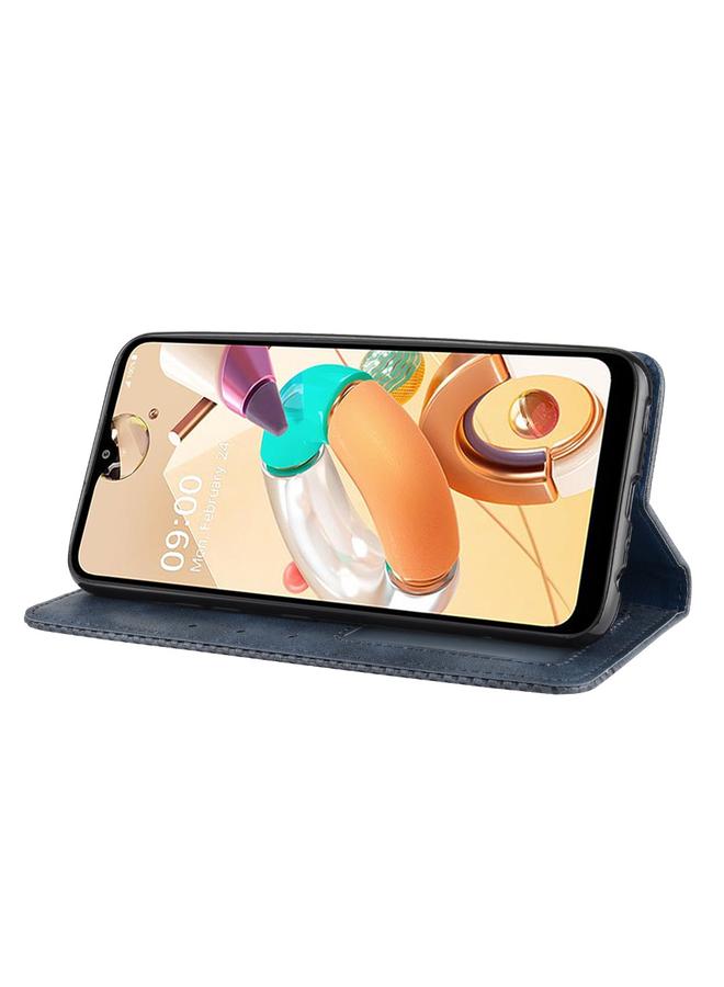 S-TOP Case For LG K41S /K51S Magnetic Buckle Retro Crazy Horse Texture Horizontal Flip Leather Case, with Holder & Card Slots & Photo Frame - Image 5