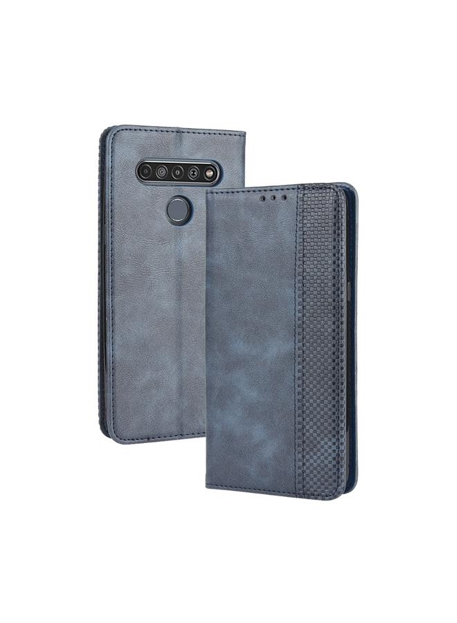 S-TOP Case For LG K41S /K51S Magnetic Buckle Retro Crazy Horse Texture Horizontal Flip Leather Case, with Holder & Card Slots & Photo Frame - Image 1