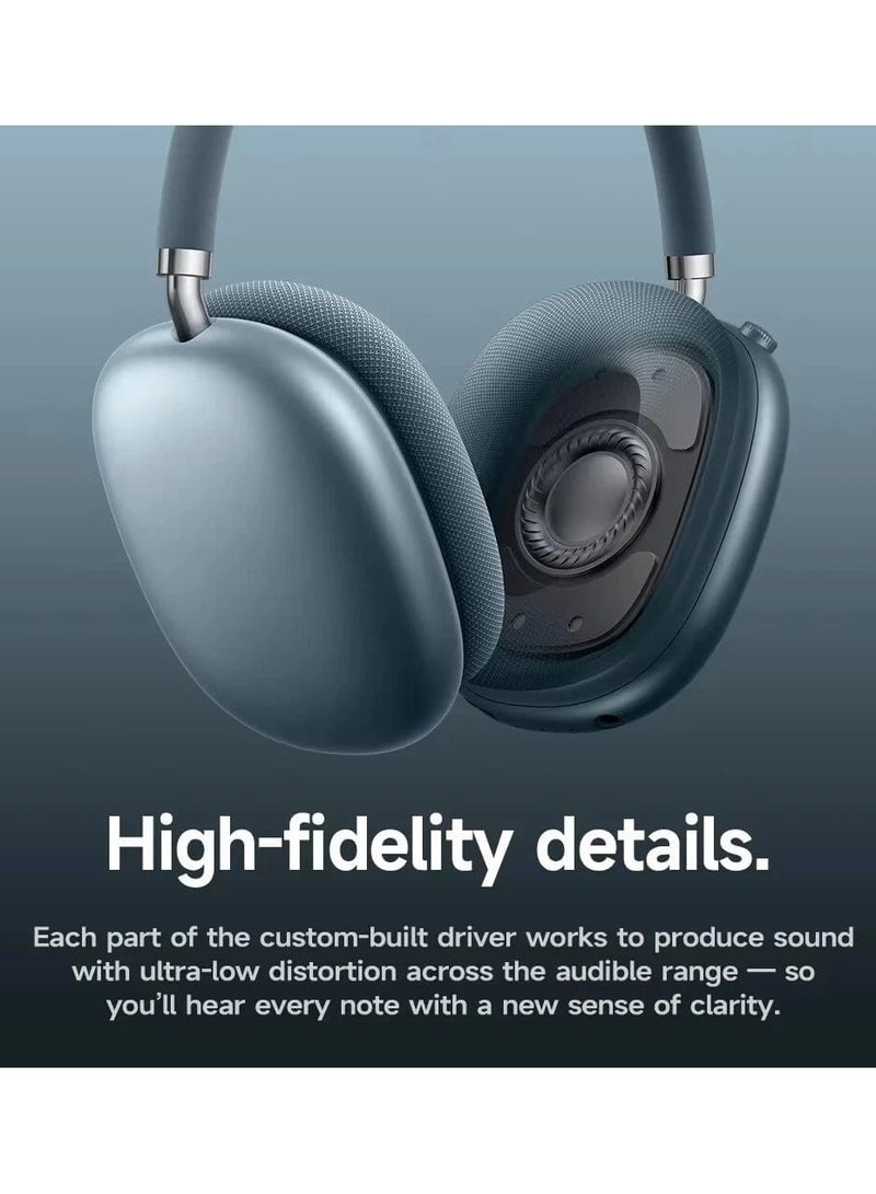 هوكو سماعات رأس W65 Plus ANC لتقليل الضوضاء بتقنية البلوتوث فوق الأذن لاسلكية كبيرة الحجم مع صوت عالي الدقة وسماعات رياضية مع زر - لون النجوم. - Image 5