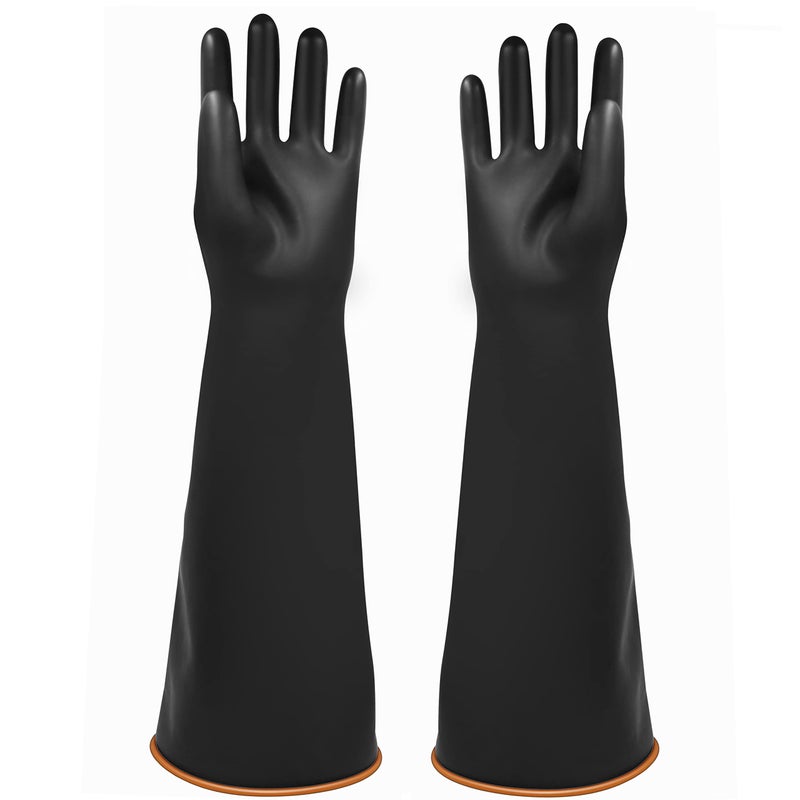 ROYAKI Heavy Duty Latex Gloves 22 Work Waterproof Industrial Rubber Gloves Size XL