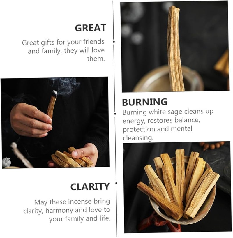 Santo Wood Incense Sticks 2Pcs Natural Brazilian Smudge for Meditation Home Yoga Sleep - Image 4