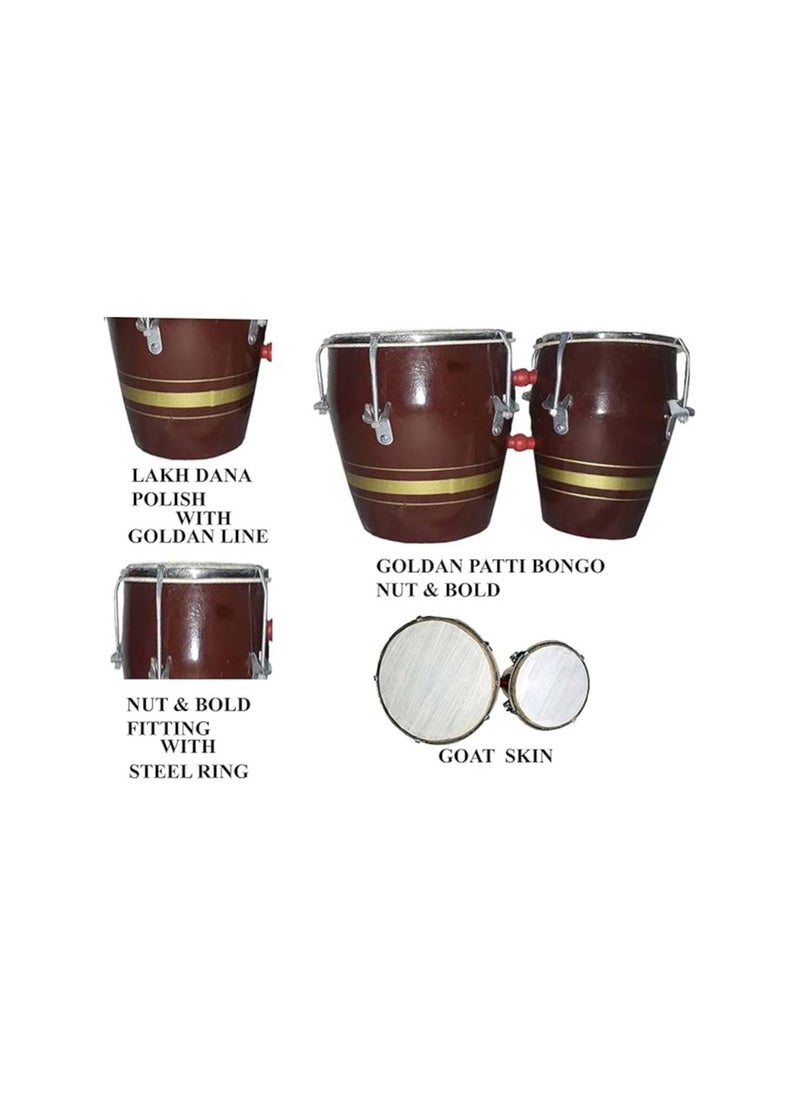 GT manufacturers Professional Two Piece Hand Made Wooden Bango Drum (Brown & Golden), DB_112 - pzsku/ZFE8D97DE080FCDCEB78CZ/45/1741181248/3cc59513-87e9-41e5-aa02-0cac31422da5