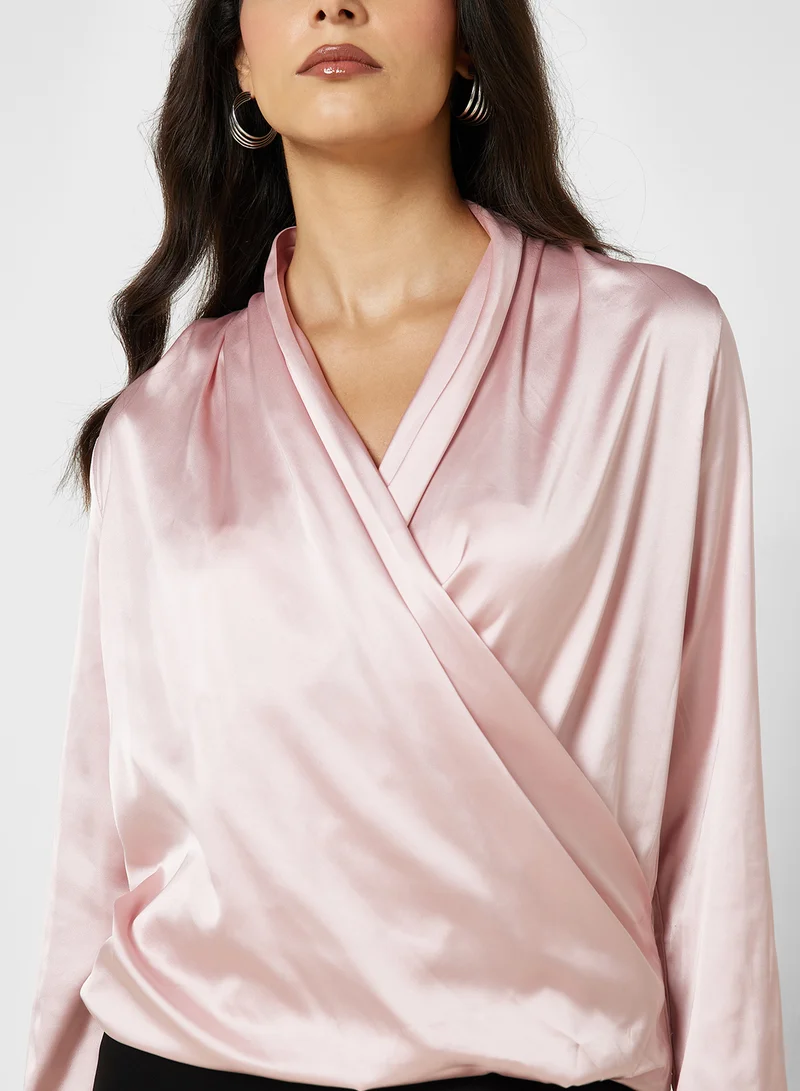 ايلا Surplice Neck Top