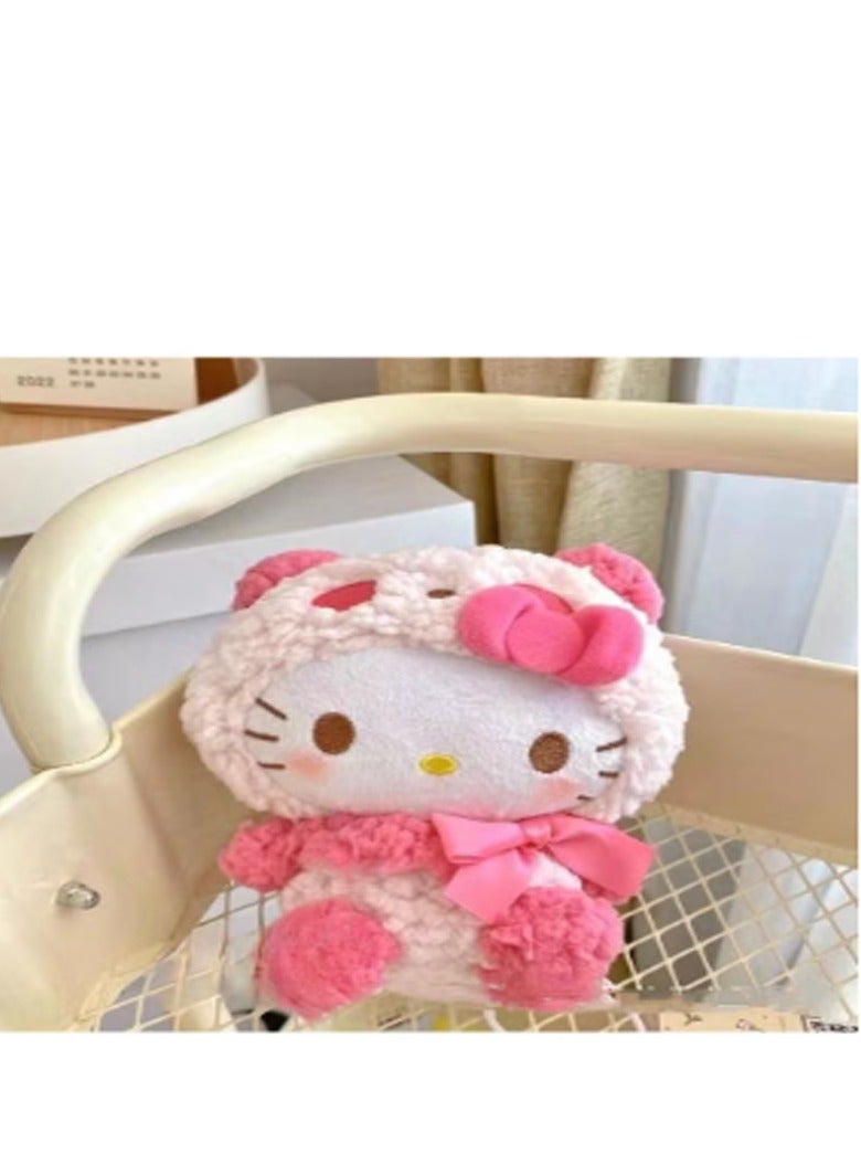 general 1 Pcs 15cm Sanrio Plush Toys Stuffed Hello Kitty Doll Soft Anime Cartoon Plushie Home Decor Appease Girl Gift (Hello Kitty Pink) - Image 1
