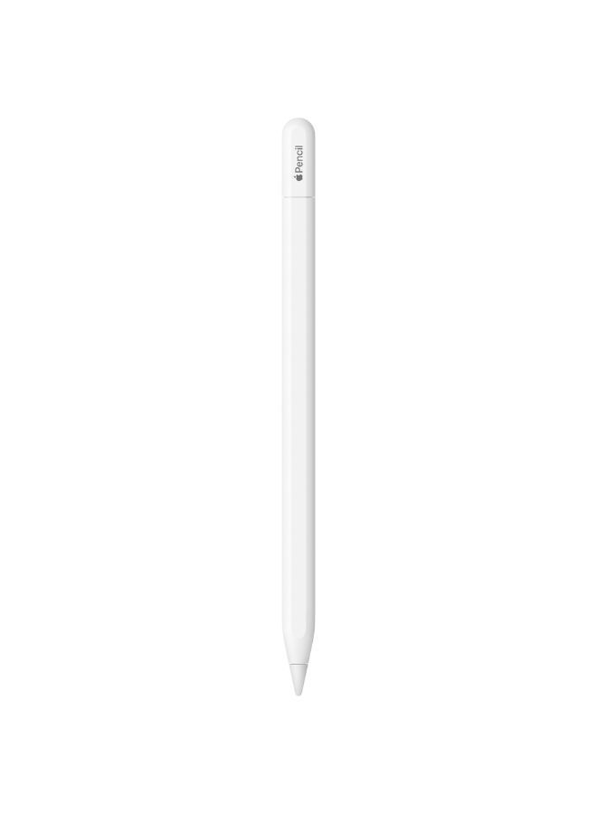 Apple Pencil (USB-C) -  Compatible with iPad Pro 13-inch (M4, M5), iPad Pro 12.9-inch (3rd, 4th, 5th, and 6th generation), iPad Pro 11-inch (M4, M5), iPad Pro 11-inch (1st, 2nd, 3rd, and 4th generation), iPad Air 13-inch (M2, M3, M4); iPad Air 11-inch (M2 and M3), iPad Air (4th and 5th generation), iPad (A16), iPad mini (A17 Pro), iPad mini (6th generation), and iPad (10th generation) White & USB-C 60W Charge Cable (1 m) White Bundle - Image 2
