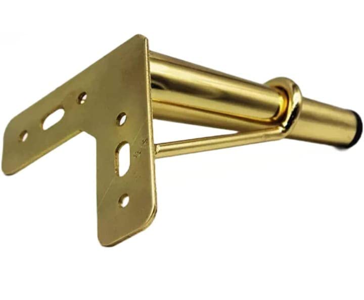 AAKASH DECOR Sofa Furniture Leg 6 Inch 15 Cms PVD Gold Finish U Pin on Cone Shape Sofa Leg Pack of 4 Comes with Warrenty - Image 4