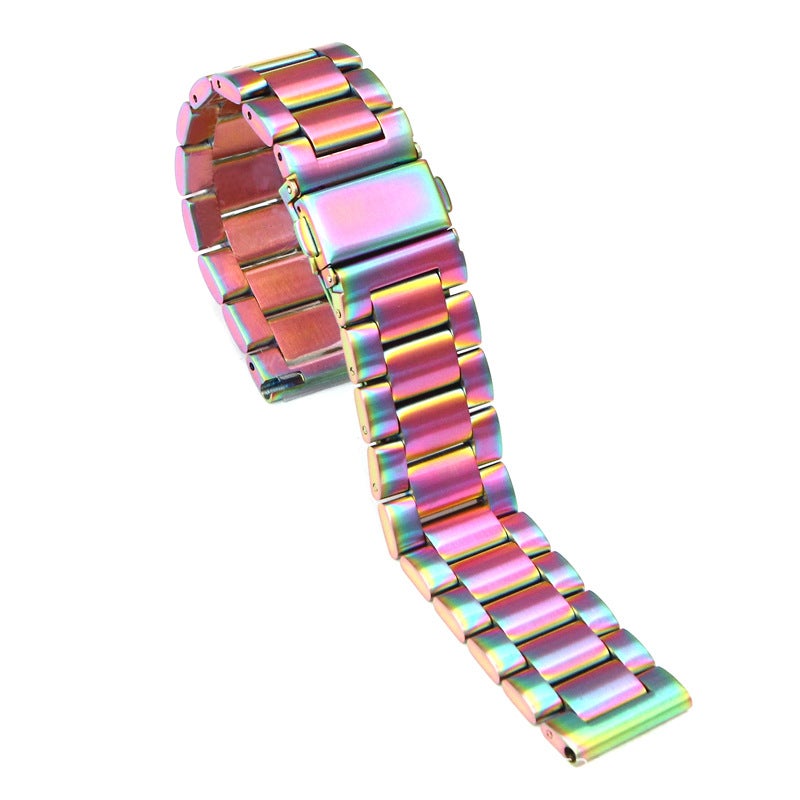 For Samsung Huawei Gt4 Stainless Steel Three Bead Watch Band Apple Watch 9 Apple Three Bead Watch Band - Image 1