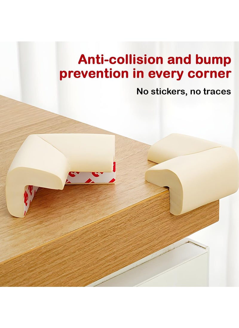 BAYBEE Baybee 10 PCs Baby Safety Corner Guards, Baby Proofing Corner Guards - 3mm Pre-Taped Corner Protectors -Child Safety Edge Cushion Guards for Sharp Edges Protector of Furniture White  - Image 3