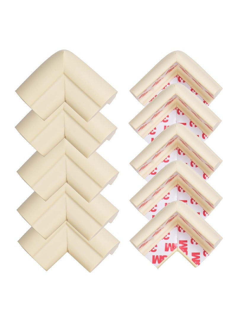 BAYBEE Baybee 10 PCs Baby Safety Corner Guards, Baby Proofing Corner Guards - 3mm Pre-Taped Corner Protectors -Child Safety Edge Cushion Guards for Sharp Edges Protector of Furniture White  - Image 1