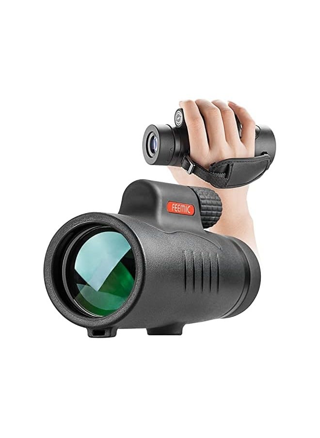 Generic Monocular Telescope High Power 8x42 Monoculars Scope Compact Portable Waterproof Fogproof Shockproof with Hand Strap for Adults Kids Bird Watching Hunting Camping Hiking Travling Wildlife Secenery  - Image 1