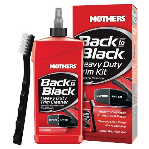 Mothers 06141 Back-to-Black Heavy Duty Trim Cleaner Kit, 12 fl. oz. - Image 1