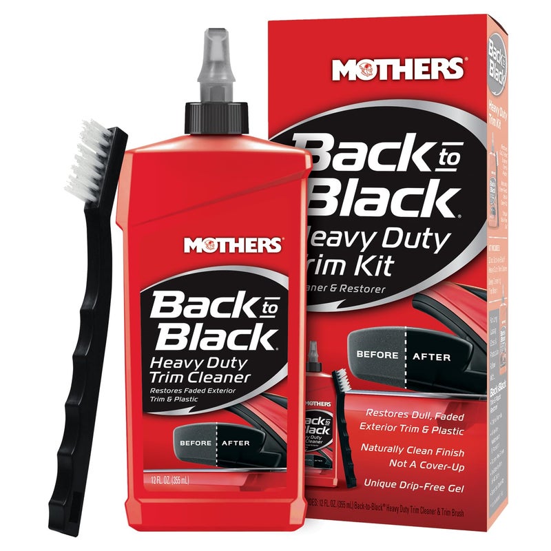 Mothers 06141 Back-to-Black Heavy Duty Trim Cleaner Kit, 12 fl. oz. - Image 5