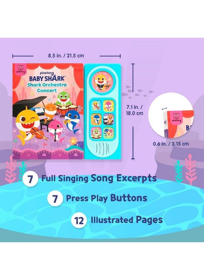 Pinkfong - Baby Shark Shark Orchestra Concert 7 Button Sound Book Baby Shark Children'S Sound Books Interactive Learning Books For Toddlers Learning & Education Toys Baby Shark Gifts For Babies - Image 1