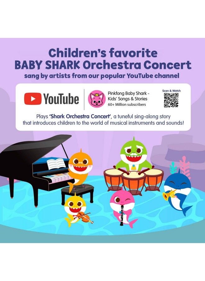 Pinkfong - Baby Shark Shark Orchestra Concert 7 Button Sound Book Baby Shark Children'S Sound Books Interactive Learning Books For Toddlers Learning & Education Toys Baby Shark Gifts For Babies - Image 1
