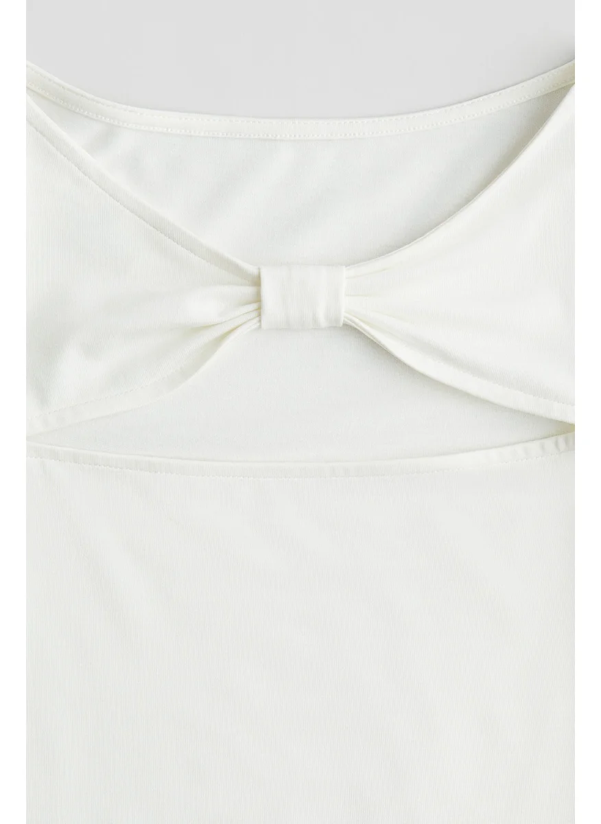 H&M Cut-Out Jersey Top