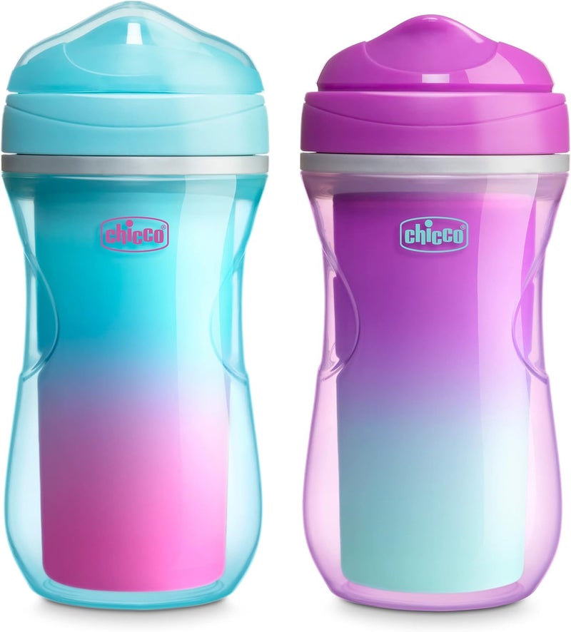 Chicco 9oz. Double-Wall Insulated Sippy Cup with Bite-Proof Rim Spout and Spill-Free Lid - Image 1