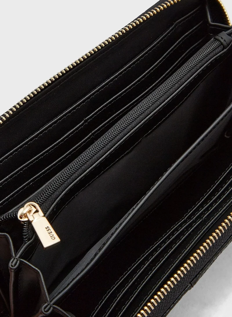 GUESS Eco Brenton Large Zip Around Purse
