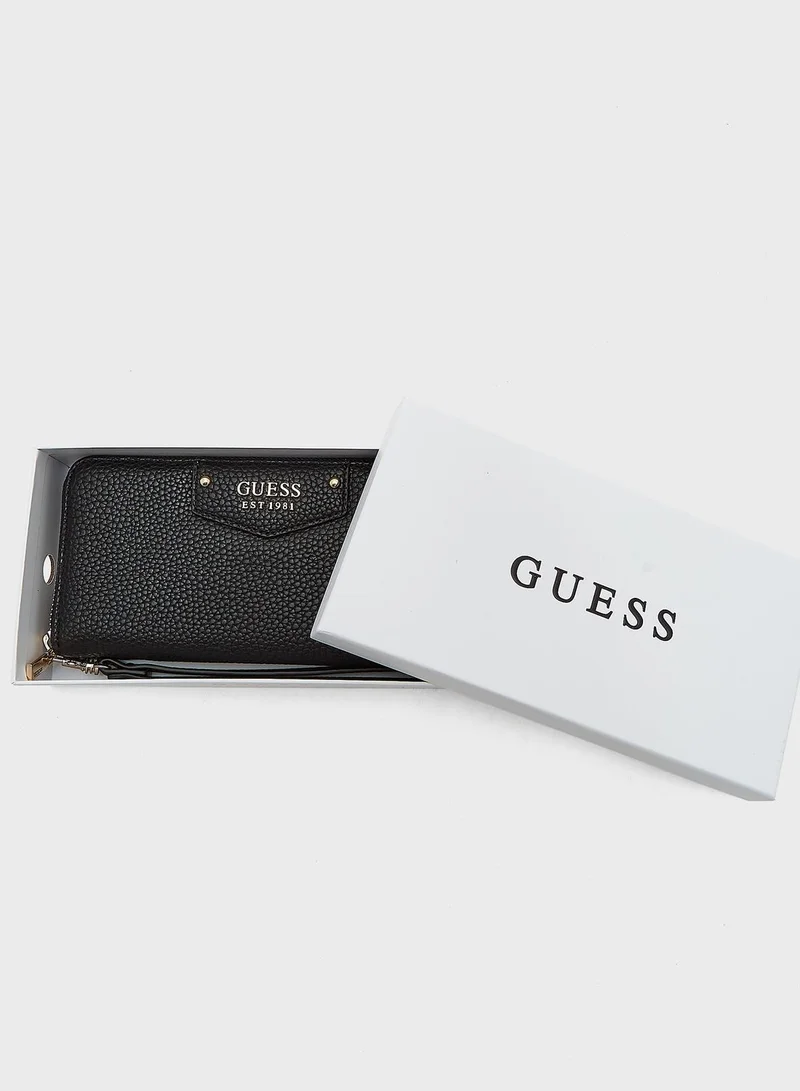 GUESS Eco Brenton Large Zip Around Purse