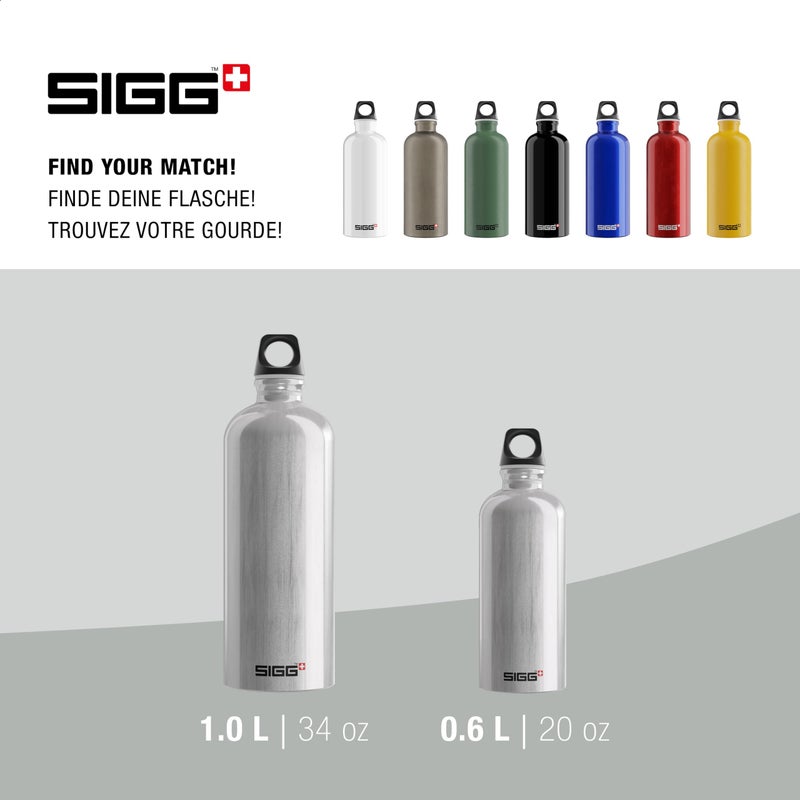 SIGG - Aluminum Water Bottle - Traveller Aluminium - Climate Neutral Certified - Suitable For Carbonated Beverages - Leakproof & Lightweight - BPA Free - 20 oz - Image 5