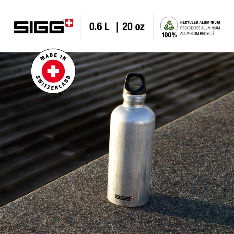 SIGG - Aluminum Water Bottle - Traveller Aluminium - Climate Neutral Certified - Suitable For Carbonated Beverages - Leakproof & Lightweight - BPA Free - 20 oz - Image 2