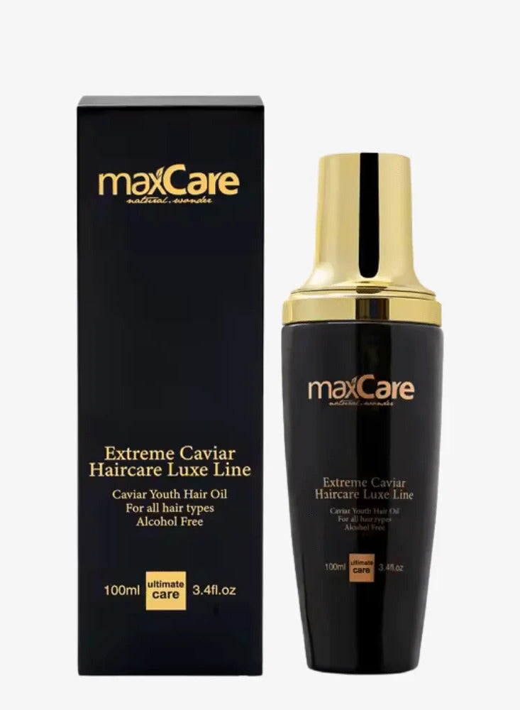 Maxcare Caviar Youth Hair Oil 100ml – Deep Repair & Nourishment for Dry, Colored, or Damaged Hair - Image 1