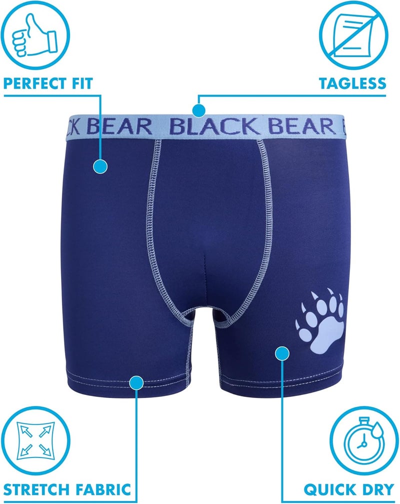 BlackBear Boys’ Underwear - 4 Pack Performance Compression Boxer Briefs (4-18) - Image 2