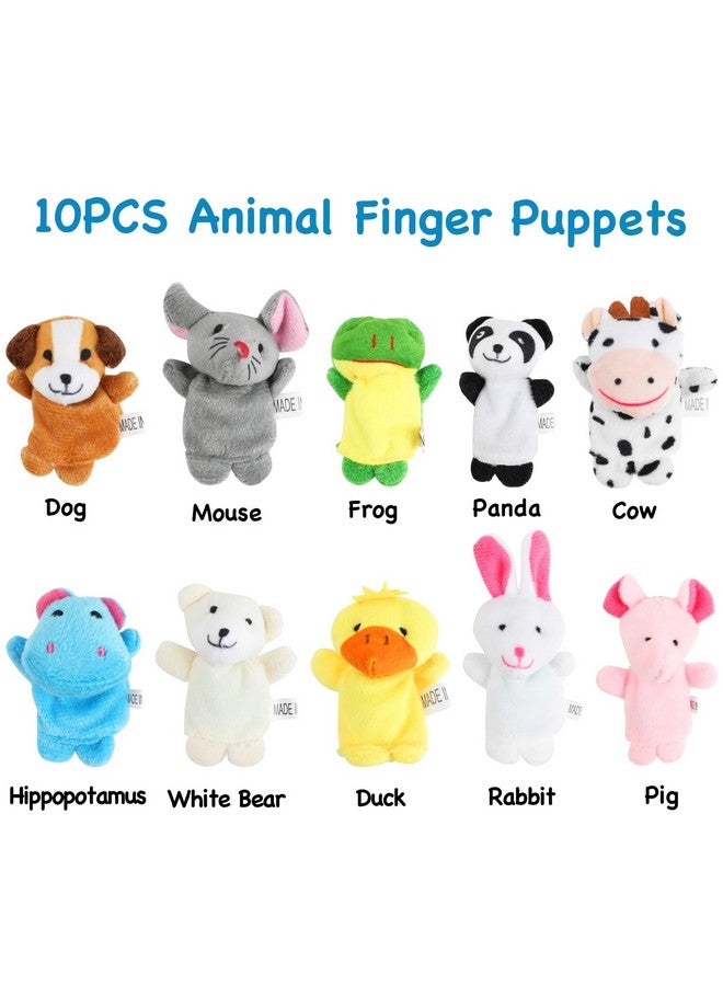 LOKIPA 10Pcs Finger Toys, Soft Plush Animal Finger Puppets For Kids Mini Plush Finger Toys Assortment For Boys & Girls, Party Favors, Playtime, Schools - Image 2