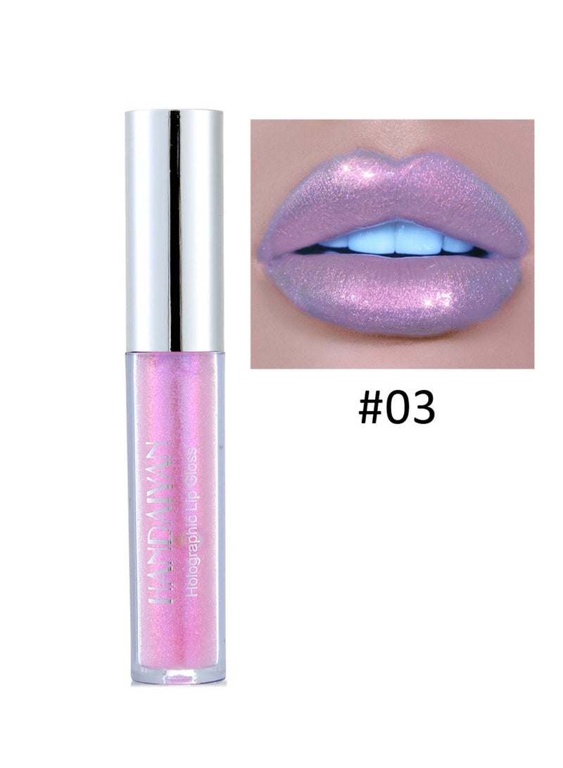 Handaiyan Lip Gloss Plumper Hyaluronic Acid High Shine Super Shine Non-Sticky Color Lips Stain Oil Liquid Lipstick Glaze Glitter Lifter Long Lasting Waterproof Moisturizing For Women Girls - Image 2