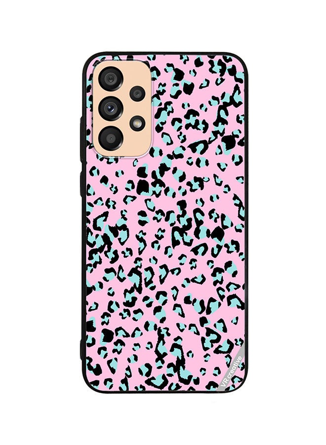 VR CREATIVE Protective Case Cover For Samsung Galaxy A23 Pink Leopard Print Design Animal Skin Pattern Vector Illustration Design Multicolour - Image 1
