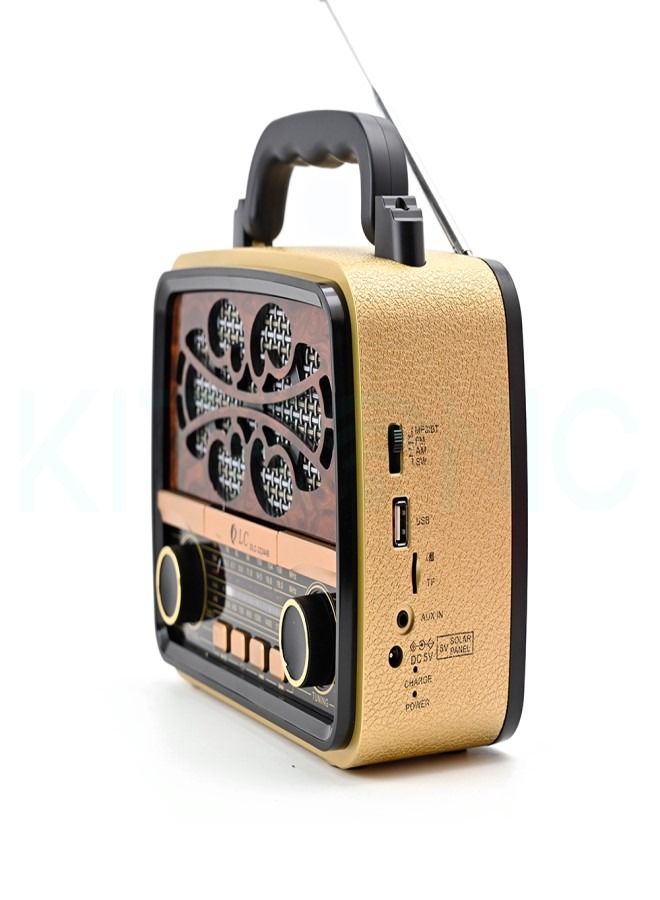 DLC Portable Radio With Bluetooth Beige/Brown DLC-32244B  - Image 2