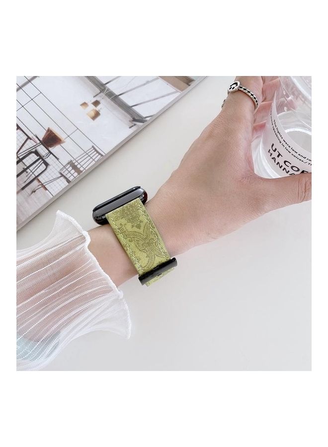 نيبمينينت سوار بديل من الجلد بتصميم تراثي لساعة أبل ووتش سيريز 1/ 2/ 3/ 4/ 5/ 6/ 7/ SE مقاس 42-44-45 مم متعدد الألوان - Image 5