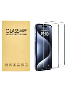 2 Pack for iPhone 16 Pro Max Screen Protector [Support Fingerprint Unlock], High definition transparent anti-scratch, no bubbles, easy to install