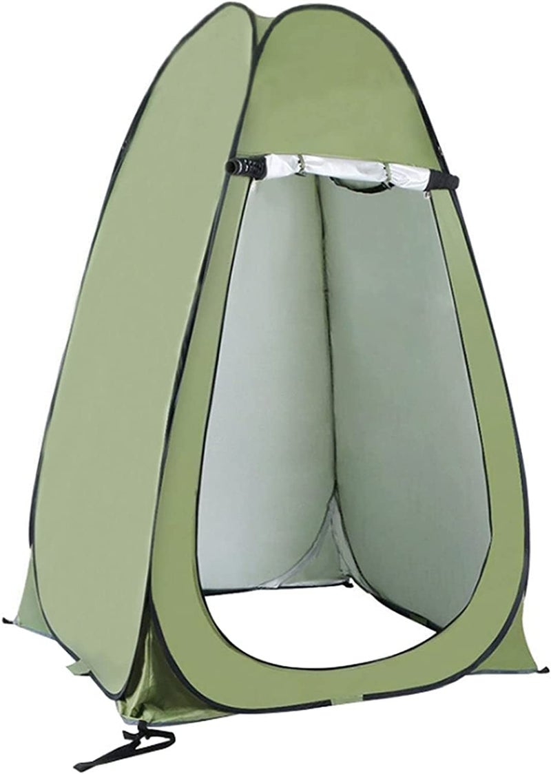 Harions Privacy Portable Outdoor Camping and Hiking Shower Toilet Tent,Changing Room for Camping and Beach, Instant Easy Set Up Foldable Tent with Carry Bag,[Green] - Image 1