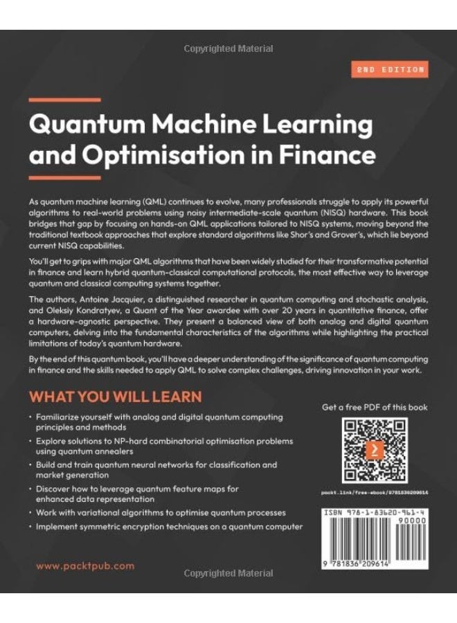 Quantum Machine Learning and Optimisation in Finance - Second Edition: Drive financial innovation with quantum-powered algorithms and optimisation strategies